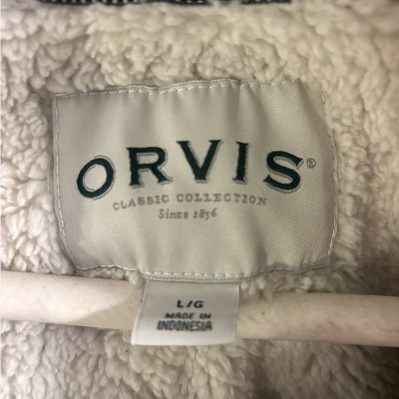 Orvis Men’s Large Navy Blue Quarter Zip Pullover - Picture 2 of 9